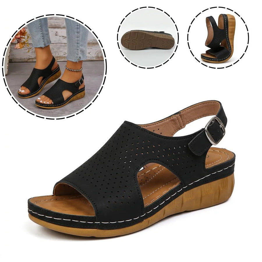 Sandalias antideslizantes y transpirables: con soporte para el arco del pie, que alivia el dolor; suaves y amortiguadoras.