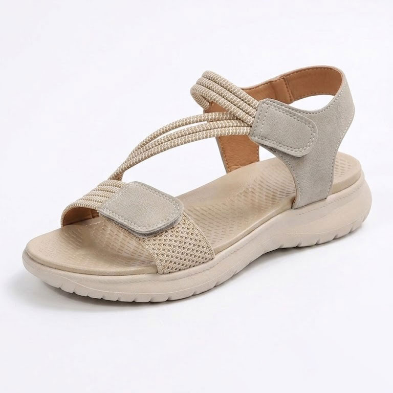 Sandalias ortopédicas cómodas: soporte ergonómico para el arco del pie, ancho ajustable y diseño que realza la silueta de la pierna.