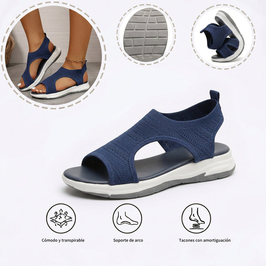 Sandalias ortopédicas de punto — con soporte para el arco plantar para caminar con comodidad