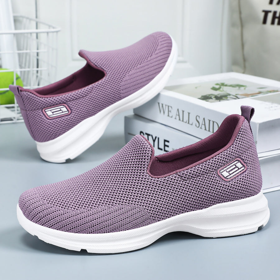 Zapatillas deportivas ortopédicas de malla: con soporte para el arco del pie, que alivia el dolor; amortiguación suave.