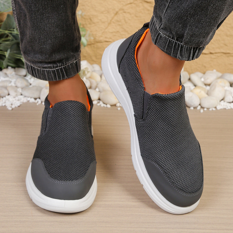 Zapatos ortopédicos de malla de estilo casual — con soporte para el arco plantar, fáciles de poner y quitar
