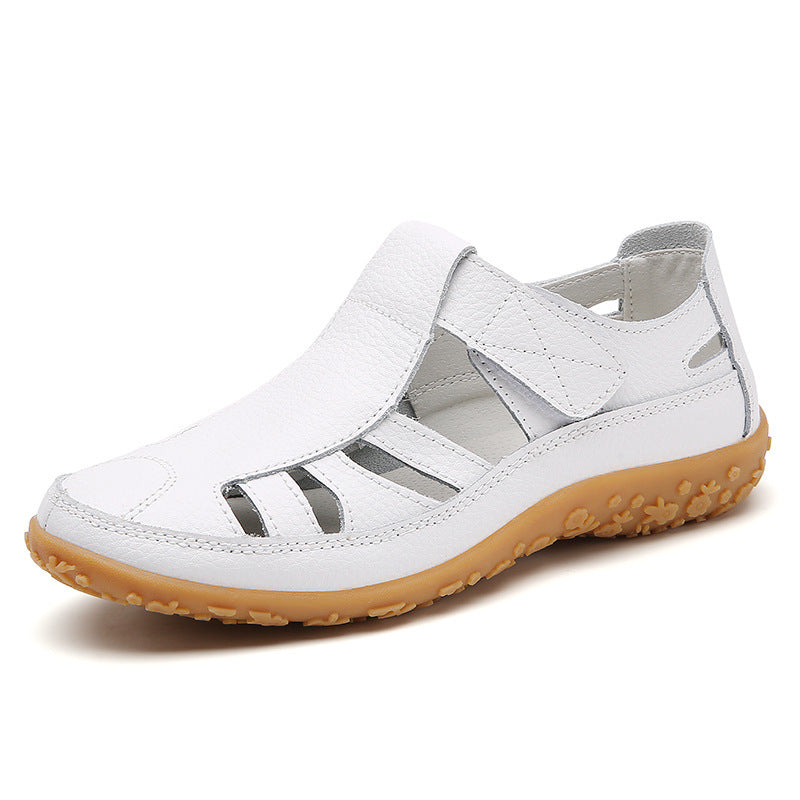 Sandalias con protección para los dedos: con soporte para el arco plantar, que alivia el dolor; ligeras y con amortiguación.