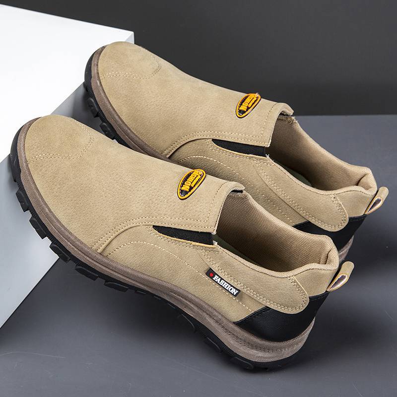 Zapatos ortopédicos cómodos de ante: con soporte para el arco, alivian el dolor, son antideslizantes y amortiguan los impactos.
