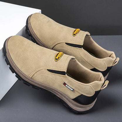 Zapatos ortopédicos cómodos de ante: con soporte para el arco, alivian el dolor, son antideslizantes y amortiguan los impactos.