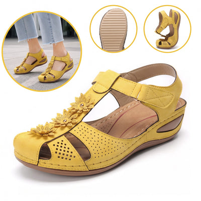 Sandalias con protección para los dedos: con soporte para el arco plantar, que alivia el dolor; ligeras y con amortiguación.