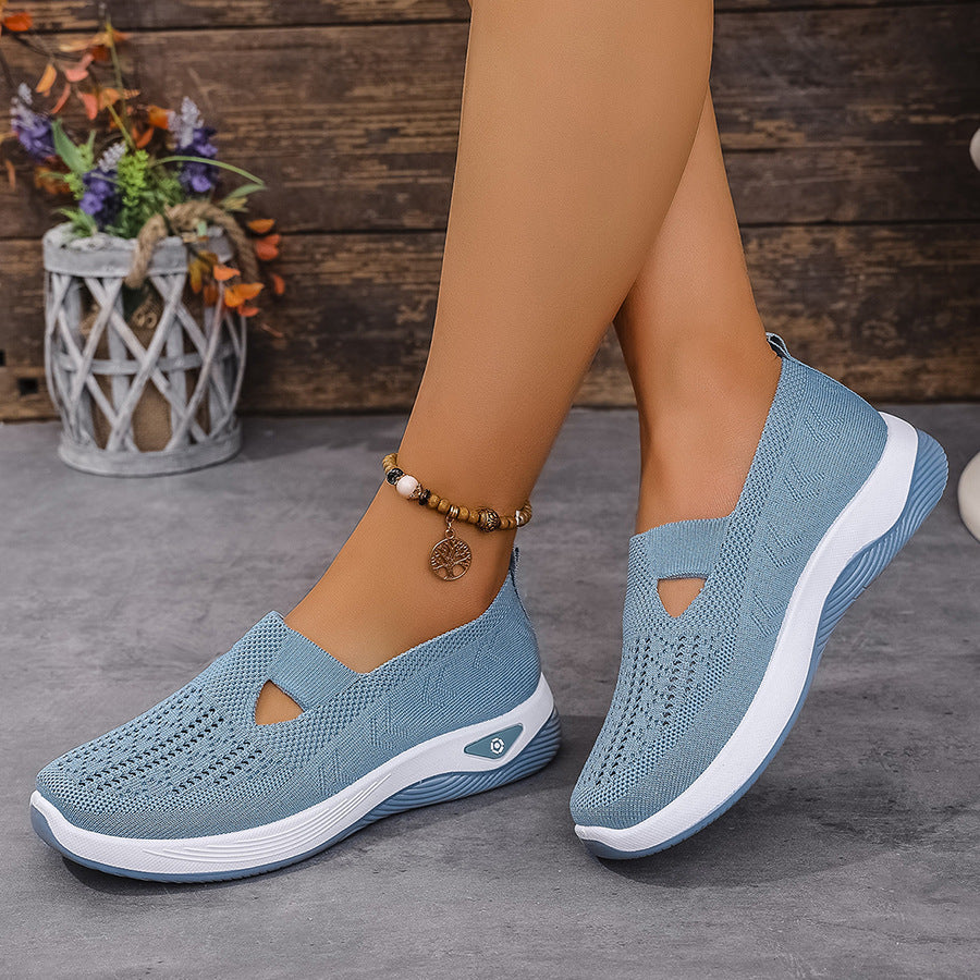 Zapatillas deportivas ortopédicas de malla: con soporte para el arco, alivian el dolor; amortiguación suave.