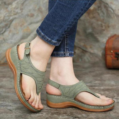 Sandalias ortopédicas ergonómicas — Con soporte para el arco que ayuda a aliviar el dolor de pies, estabilizar el talón y reducir la inestabilidad al caminar