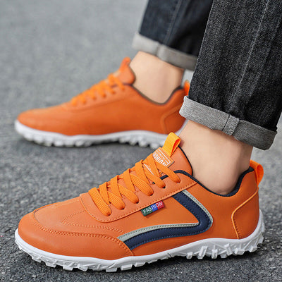 Zapatos ortopédicos cómodos: con soporte para el arco del pie, que alivian el dolor; ligeros, con amortiguación y exterior de piel impermeable.