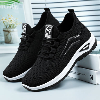Zapatillas deportivas ortopédicas de malla: con soporte para el arco plantar, que alivian el dolor; suaves y amortiguadoras.