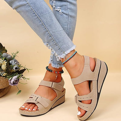 Sandalias ortopédicas de estilo romano — con soporte para el arco, amortiguación suave y elástica, cómodas y sin apretar