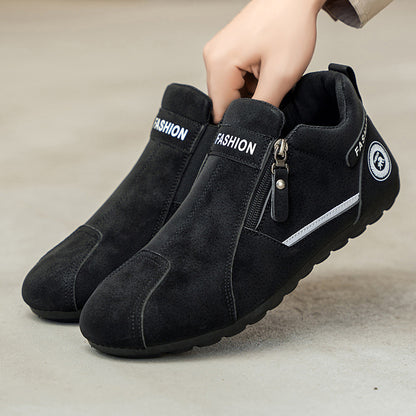 Zapatos ortopédicos cómodos: soporte ergonómico del arco plantar que alivia el dolor; horma ancha que no aprieta el pie.
