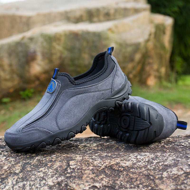 Zapatos ortopédicos cómodos de ante: con soporte para el arco plantar, para aliviar el dolor