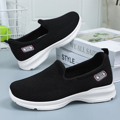 Zapatillas deportivas ortopédicas de malla: con soporte para el arco del pie, que alivia el dolor; amortiguación suave.
