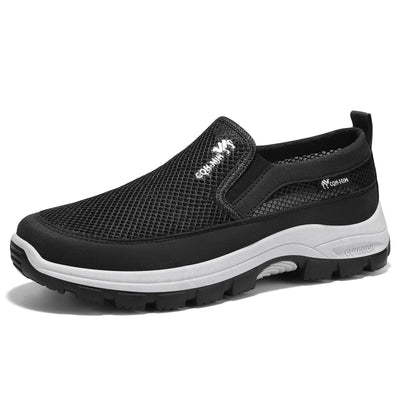 Zapatillas deportivas ortopédicas de malla: con soporte para el arco del pie, que alivia el dolor; amortiguación suave.