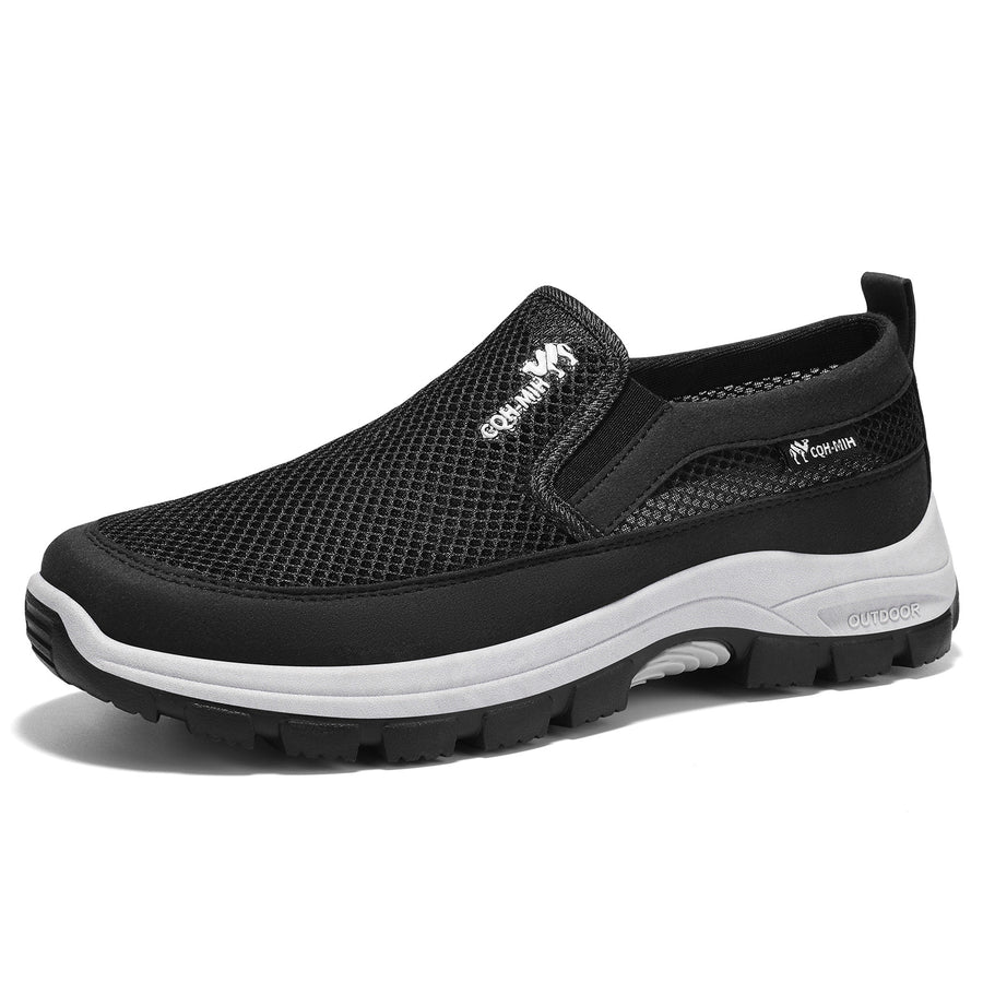 Zapatillas deportivas ortopédicas de malla: con soporte para el arco del pie, que alivia el dolor; amortiguación suave.