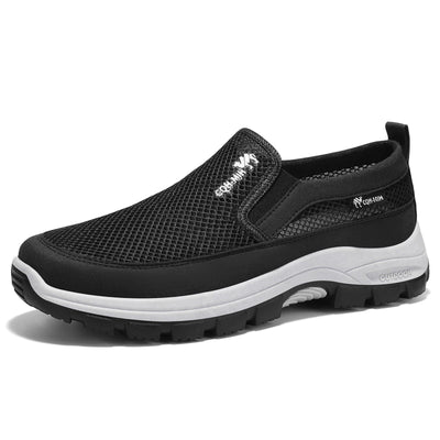 Zapatillas deportivas ortopédicas de malla: con soporte para el arco del pie, que alivia el dolor; amortiguación suave.