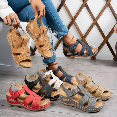 Sandalias ortopédicas ergonómicas — Con soporte para el arco del pie que ayuda a aliviar el dolor, estabilizar el talón y reducir la inestabilidad al caminar