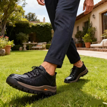 Zapatos ergonómicos ortopédicos de piel: piel de vacuno italiana de primera calidad, soporte para el arco y alivio del dolor de pies