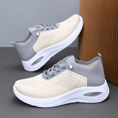 Zapatillas deportivas ortopédicas de malla: con soporte para el arco del pie, que alivia el dolor; amortiguación suave.