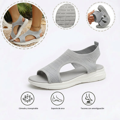 Sandalias ortopédicas de punto — con soporte para el arco plantar para caminar con comodidad