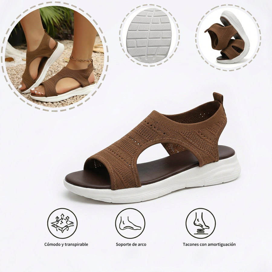 Sandalias ortopédicas de punto — con soporte para el arco plantar para caminar con comodidad