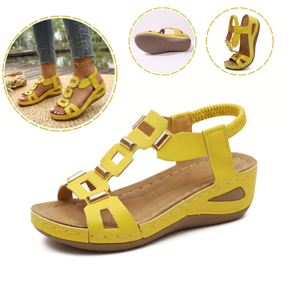 Sandalias ortopédicas ergonómicas — Con soporte para el arco que ayuda a aliviar el dolor de pies, estabilizar el talón y reducir la inestabilidad al caminar