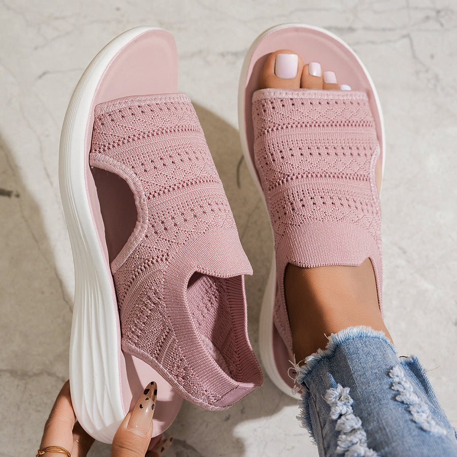 Sandalias ortopédicas de punto — con soporte para el arco plantar para caminar con comodidad