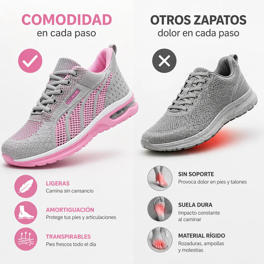Zapatillas ortopédicas de malla para deporte