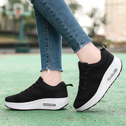 Zapatillas deportivas ortopédicas de malla — con soporte del arco y amortiguación protectora para las rodillas
