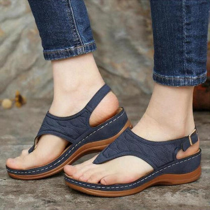 Sandalias ortopédicas ergonómicas — Con soporte para el arco que ayuda a aliviar el dolor de pies, estabilizar el talón y reducir la inestabilidad al caminar