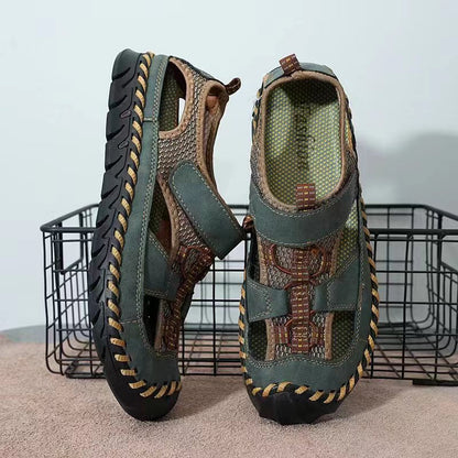 Sandalias antideslizantes con puntera protectora: con soporte para el arco del pie, que alivia el dolor; ligeras y con amortiguación.