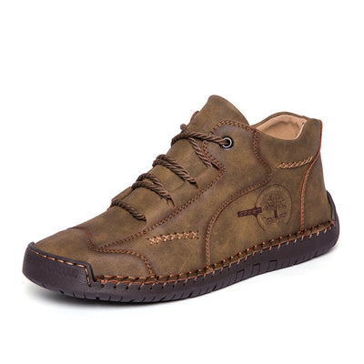 Zapatos ortopédicos cómodos y informales — de piel de vacuno italiana mate, con soporte para el arco