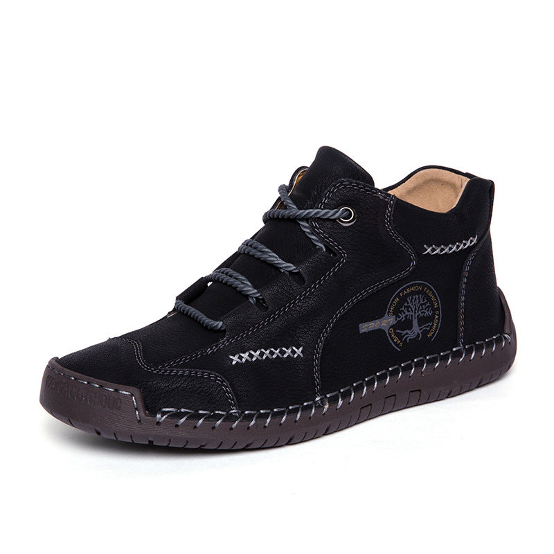 Zapatos ortopédicos cómodos y informales — de piel de vacuno italiana mate, con soporte para el arco