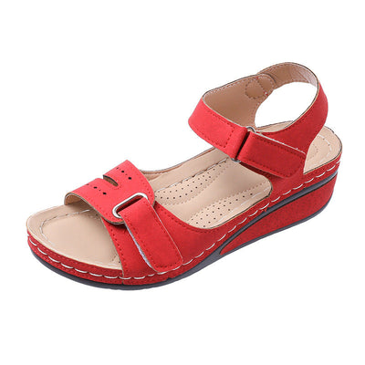Sandalias de cuña estilo romano
