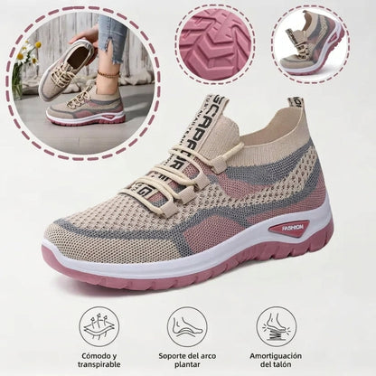 Zapatos correctores casuales en colores combinados