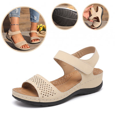 Sandalias antideslizantes y transpirables: con soporte para el arco del pie, que alivia el dolor; suaves y amortiguadoras.