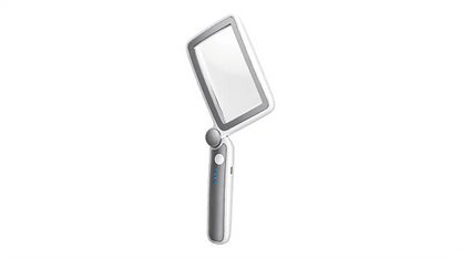 Lupa cuadrada recargable con luz LED