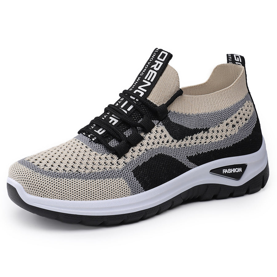 Zapatos correctores casuales en colores combinados — con soporte para el arco que permite caminar con comodidad.