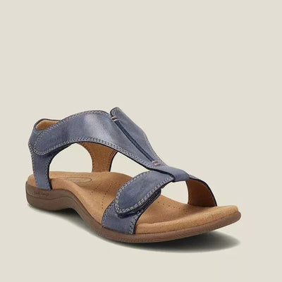 Sandalias ortopédicas cómodas: soporte ergonómico para el arco del pie, ancho ajustable y diseño que estiliza la pierna.