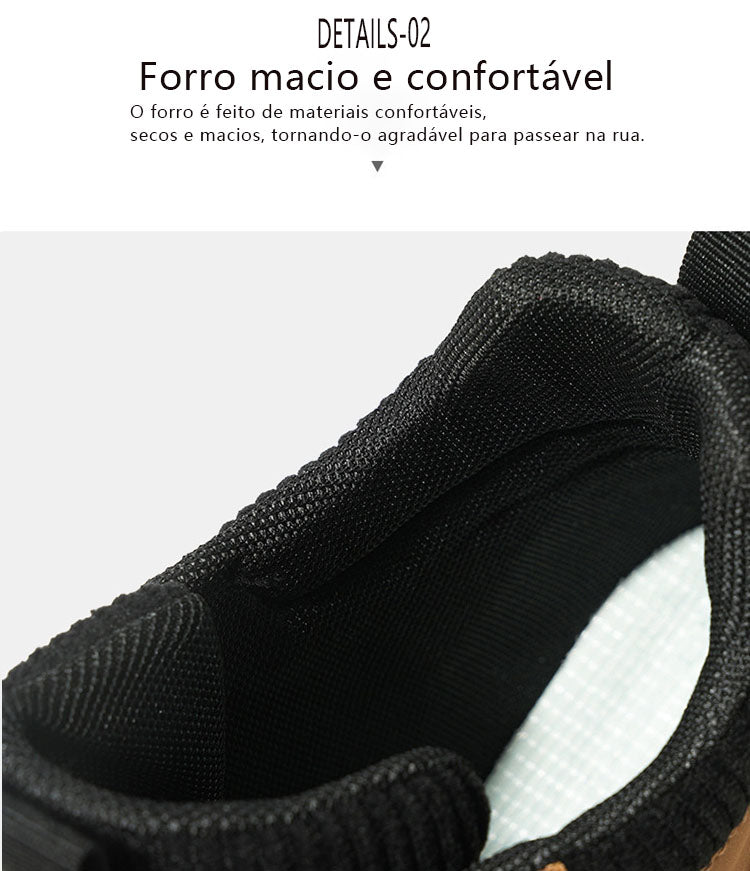 🔥Oferta por tempo limitado hoje: 70% de desconto! ⏰ - Calçados casuais ZAPIEERS® - Calçados ortopédicos com design ergonômico - Antiderrapantes e impermeáveis + estilosos e sofisticados 👞