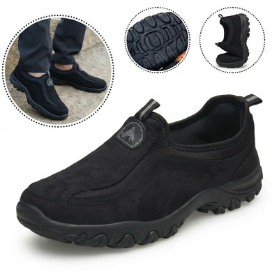 Zapatos ortopédicos cómodos de ante: con soporte para el arco plantar, para aliviar el dolor
