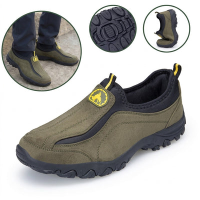 Zapatos ortopédicos cómodos de ante: con soporte para el arco plantar, para aliviar el dolor
