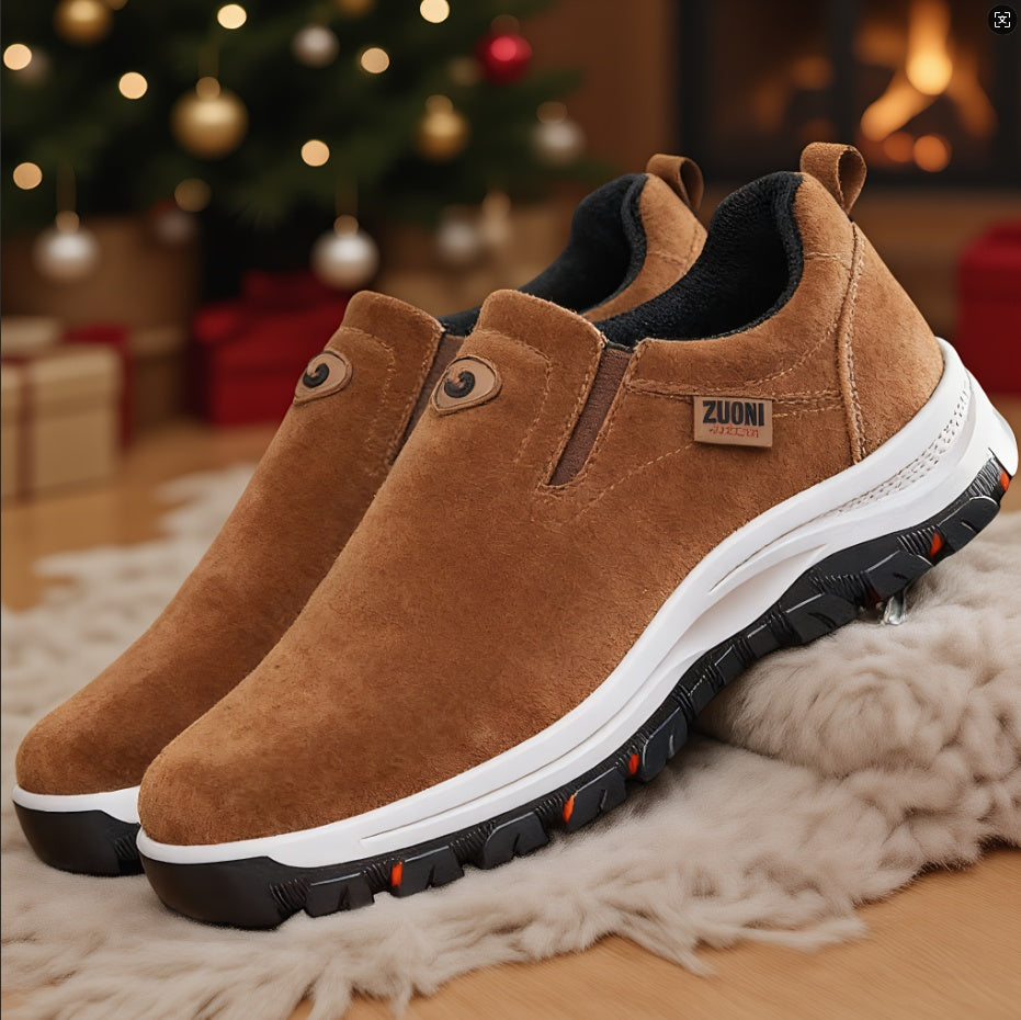 🎄Oferta de Natal por tempo limitado: 30% de desconto! - Calçado casual ZAPIEERS® 👞 - Estilo natalício + Confortável, impermeável e antiderrapante - O presente de Natal perfeito 🎁