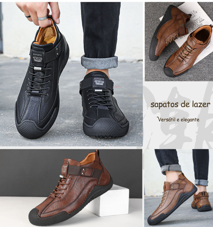 🔥Oferta por tempo limitado hoje: 70 % popust!  ⏰  - Calçado casual ZAPIEERS®, - Sapatos ortopédicos com design ergonómico - Couro premium + costura manual 👞
