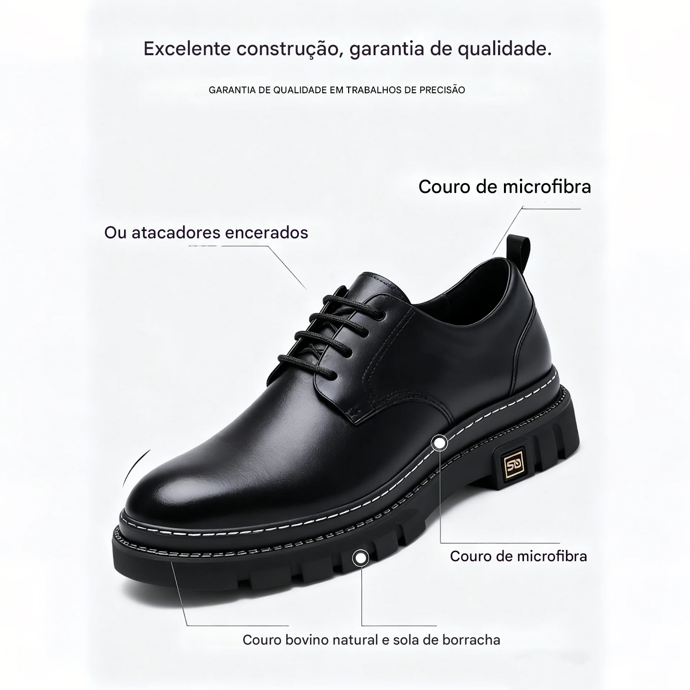 🔥Oferta por tempo limitado hoje: 70 % popust!  ⏰ - Sapatos ortopédicos com design ergonómico - Couro premium + costura manual 👞