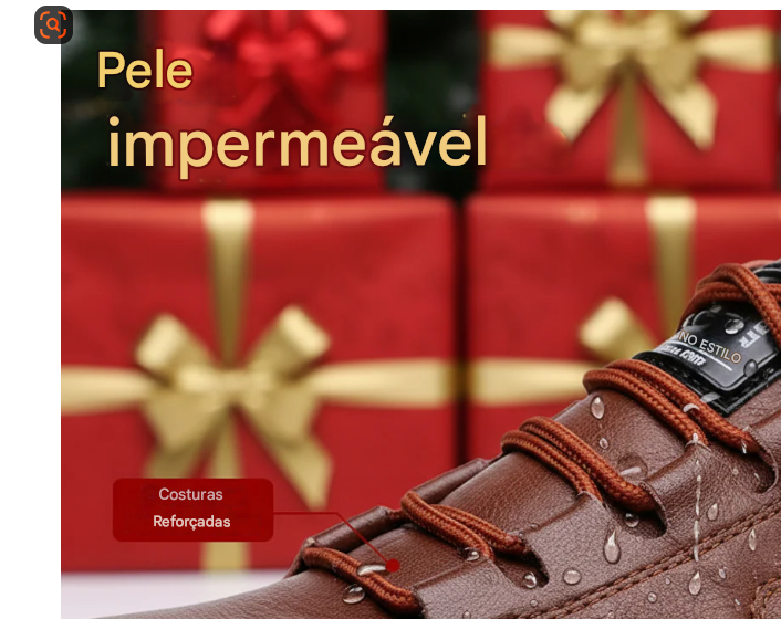 🎄Oferta de Natal por tempo limitado: 30% de desconto! - Calçado casual ZAPIEERS® 👞 - Estilo natalício + Confortável, impermeável e antiderrapante - O presente de Natal perfeito 🎁